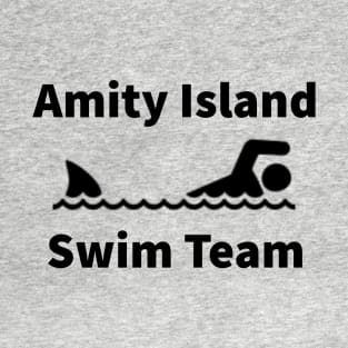 Amity Island Swim Team - black T-Shirt